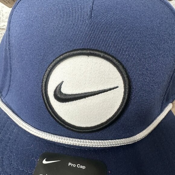 NWT Nike Men's Retro Pro Performance Snapback Hat Size S/M (Navy) HF7482-410 - Picture 6 of 15